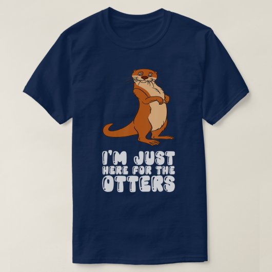 Ik ben hier voor de otters t-shirt (Design voorkant)