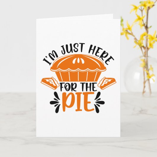 Ik ben hier voor de Pie Kaart (Gele Bloem)