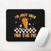 Ik ben hier voor de Pie Shirt grappige Thanksgivin Muismat (Met muis)
