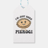 Ik ben hier voor de Pierogi Cadeaulabel (Voorkant)