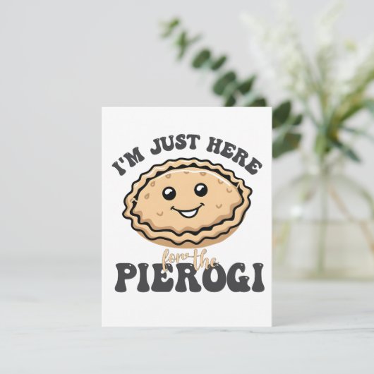 Ik ben hier voor de Pierogi Kaart (Staand voorkant)