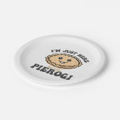 Ik ben hier voor de Pierogi Papieren Bordje (Gekanteld)