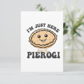 Ik ben hier voor de Pierogi Save The Date (Staand voorkant)