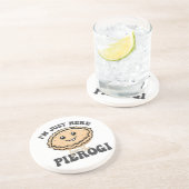 Ik ben hier voor de Pierogi Zandsteen Onderzetter (Zijkant)