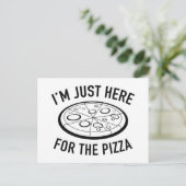 Ik ben hier voor de Pizza Briefkaart (Staand voorkant)
