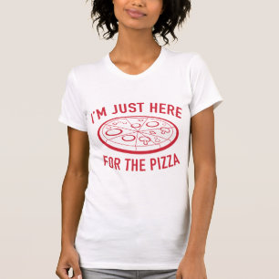 Ik ben hier voor de Pizza T-shirt