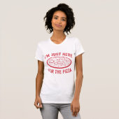 Ik ben hier voor de Pizza T-shirt (Voorkant volledig)