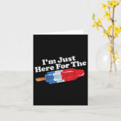 Ik ben hier voor de Popsicle Grappige Bom Retro 80 Kaart (Gele Bloem)