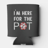 Ik ben hier voor de pot grappige poker chip blikjeskoeler (Achterkant)