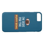 Ik ben hier voor de puppy Bowl Funny Dog. Case-Mate iPhone Case (Achterkant (Horizontaal))
