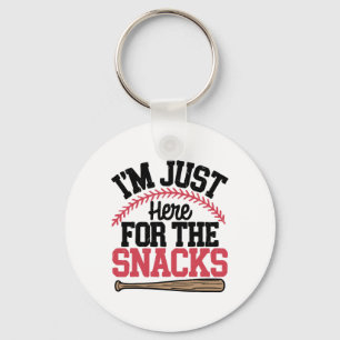 Ik ben hier voor de snacks Bysebyll peuter zus Sleutelhanger