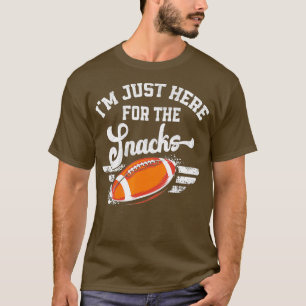 Ik ben hier voor de snacks Funny Football Fantas T-shirt