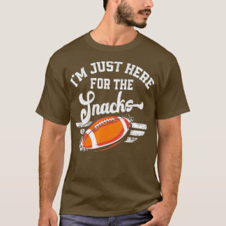 Ik ben hier voor de snacks Funny Football Fantas T-shirt