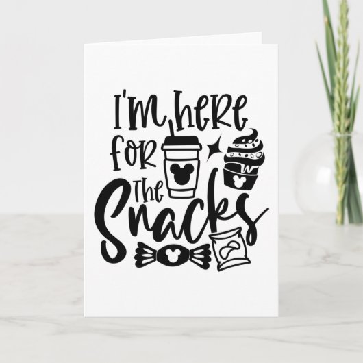 Ik ben hier voor de snacks kaart (Voorkant)