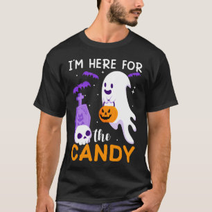 Ik ben hier voor de snoepjes t-shirt