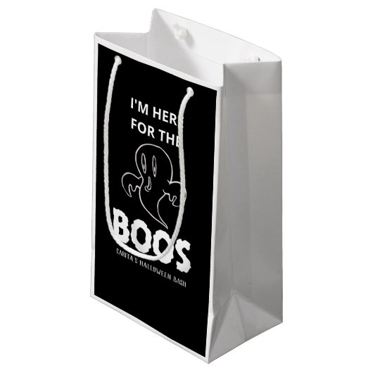 Ik ben hier voor de speciale cadeautas van Boos (Voorkant Gekanteld)