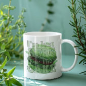 Ik ben hier voor de taart, matcha cake koffiemok