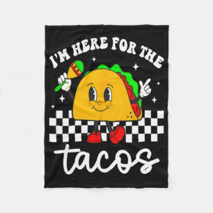 Ik ben hier voor de Tacos Cinco De Mayo Peuter Mex Fleece Deken