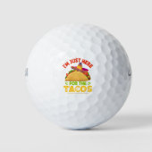 Ik ben hier voor de Tacos. Golfballen (Voorkant)