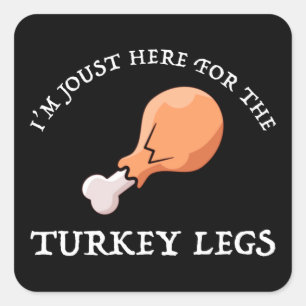 Ik ben hier voor de Turkse legers Vierkante Sticker