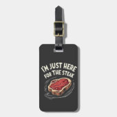 Ik ben hier voor de vleesliefhebbers van biefstuk bagagelabel (Voorkant verticaal)