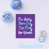 Ik ben hier voor de vrije ijskap, grappig flyer (Enkel)