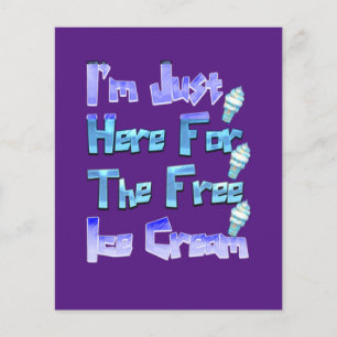 Ik ben hier voor de vrije ijskap, grappig flyer