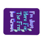 Ik ben hier voor de vrije ijskap, grappig magneet (Horizontaal)