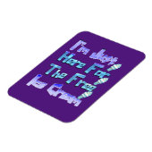 Ik ben hier voor de vrije ijskap, grappig magneet (Linkerzijde)