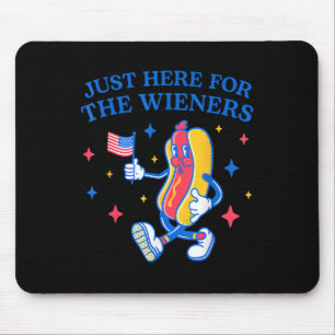 Ik ben hier voor de Wieners 4 juli Muismat