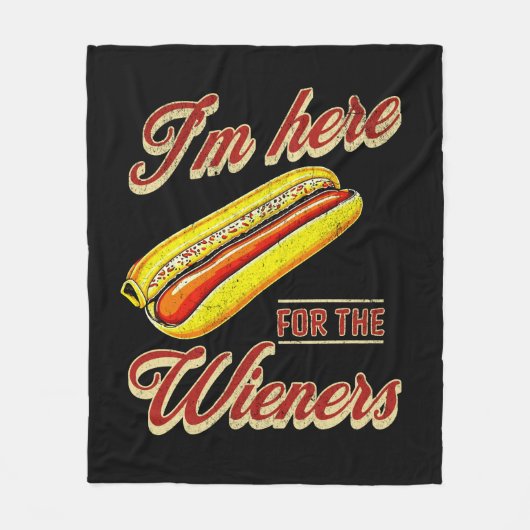 Ik ben hier voor de Wieners Fleece Deken (Voorkant)