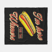 Ik ben hier voor de Wieners Fleece Deken (Voorkant (Horizontaal))