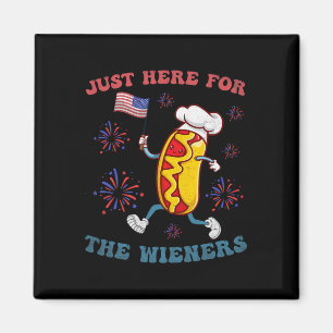 Ik ben hier voor de Wieners Funny 4th of July BB Magneet
