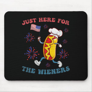 Ik ben hier voor de Wieners Funny 4th of July BB Muismat