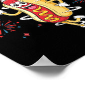 Ik ben hier voor de Wieners Funny 4th of July BB Poster (Hoek)