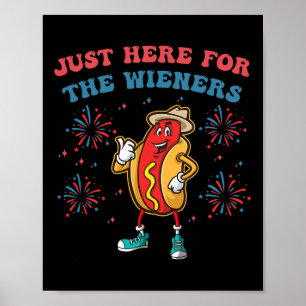 Ik ben hier voor de Wieners Funny 4th of July BB Poster