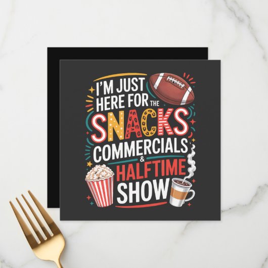 IK Ben Hier Voor Hapjes Reclames En De Rust Menu (Voorkant / Achterkant in situ)