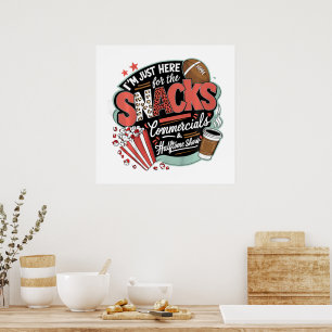 IK Ben Hier Voor Hapjes Reclames En De Rust Poster