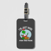 Ik ben hier voor het eten bagagelabel (Voorkant (verticaal))