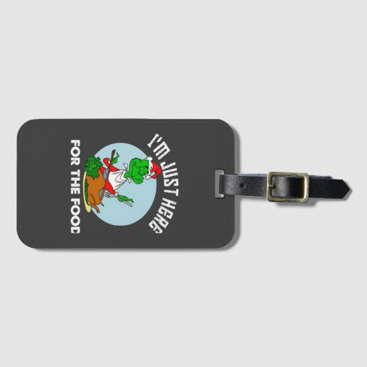 Ik ben hier voor het eten bagagelabel (Voorkant (horizontaal))