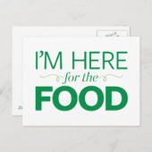 Ik ben hier voor het eten briefkaart (Voorkant / Achterkant)