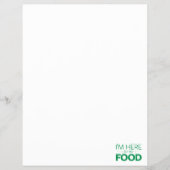 Ik ben hier voor het eten flyer (Voorkant)