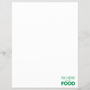 Ik ben hier voor het eten flyer