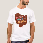 Ik ben hier voor het eten t-shirt (Voorkant)