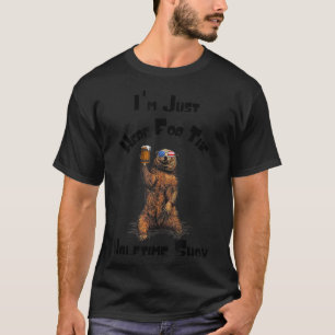 Ik ben hier voor het Halftime Show Beer Drink T-shirt