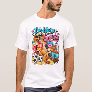 Ik ben hier voor het honden T-shirt met snacks