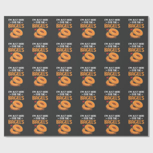Ik ben hier voor het Joodse eten van de Bagels Cadeaupapier