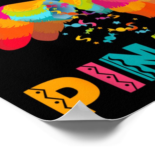 Ik ben hier voor het Pinata Funny Mexican Party 1 Poster (Hoek)