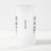 Ik ben hier voor het Pot Funny Poker Chip Casino Matglas Bierpul (Center)