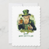 Ik ben hier voor het Shenanigans  Iers bier Kaart (Achterkant)